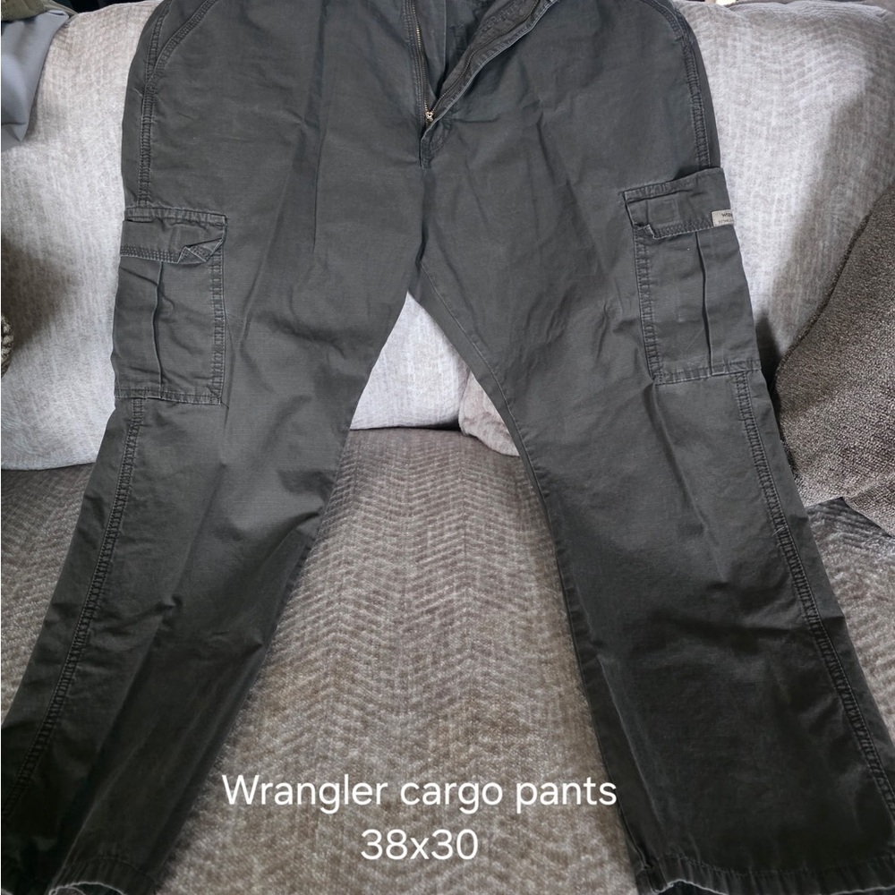 Wrangler Dark Gray Cargo Pants for Men